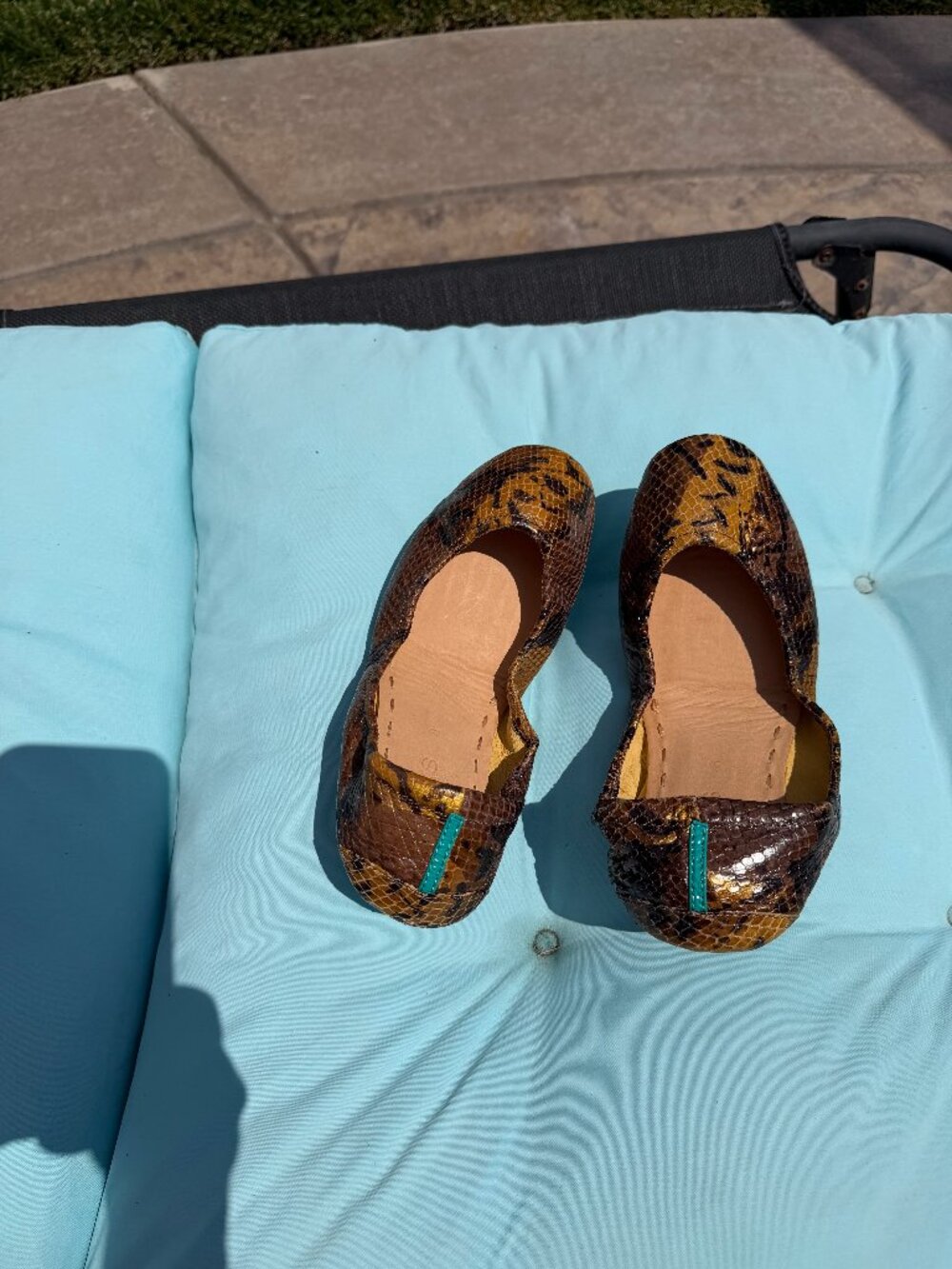 Excellent Condition Tieks Mocha Snake size 8